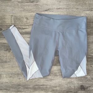 Fabletics Gray High Rise Cropped Leggings
